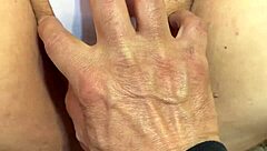 Rubbing and fingering the juiciest pussy for intense moans