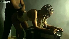 Slow sensual sex with pretty petite 18+ ebony babe