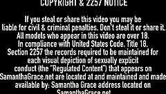 Samantha Grace in Cuban stockings, a milf with big natural tits