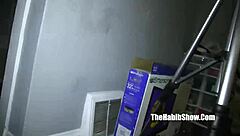 Black bull fucks ghetto chick in quickie mart affair