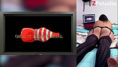 Latina Slut Reacts to Hentai Blowjobs and Shows Big Ass