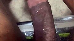 Playing with my big black cock toys 😏