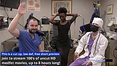 Dr. Tampa performs an annual examination on Rina Arems