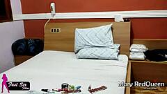 Redhead wife gets her ass fucked hard on camera