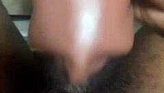 Playing with my big black cock toys 😏