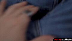 hey, curious stepson spying on stepmom after those loud moans