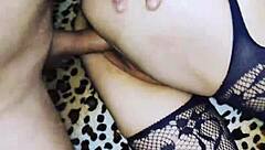 Wife fucks husband hard!