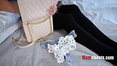 gifting panties and getting inside step mom's pants