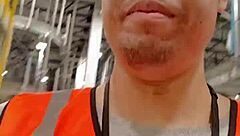 amsr sfw asian amateur solo walking about during work in public outdoor city street