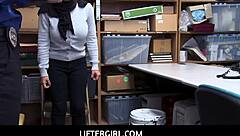 Foreign Busty Teen 18+ Shoplifter Ella Knox Gets Rough Fucked in Guards Office