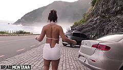 Latina pornstar luna oliveira fucks guys on streets and beaches in rio