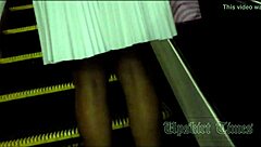 HOT BLONDY caught on hidden cam UPSKIRT!