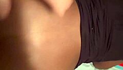 Amateur black beauty gets next door neighbor hard in bedroom