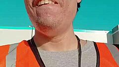 amsr sfw asian amateur solo walking about during work in public outdoor city street