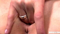 Blonde german teen masturbates provocatively