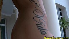 petite european babe rides cowgirl assfucking and anal glamour style