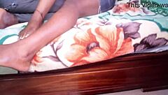 Black stepmom gets a hot shower with her son’s cock