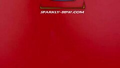 SparklyBBW Enjoys Intense Anal Plug Play