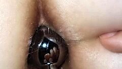 SparklyBBW Enjoys Intense Anal Plug Play