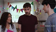 Stepmom's birthday wish: anal gangbang with family members