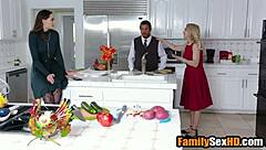 Stepfamily foursome enjoys Thanksgiving feast and much more