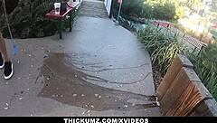 Thickumz - Slimthick ebony Demi Sutra gets freaky at minigolf course