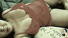 Natural tits bouncing during a relaxing foot massage