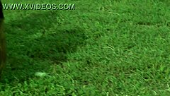 Bareback anal pounding after outdoor ride under scorching sun