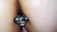 SparklyBBW Enjoys Intense Anal Plug Play