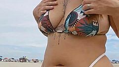 Wearing Panties On Beach To Attract Married Men For Fucking