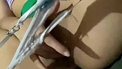 Cute Colombian Alexia Fingers Her Pussy in Public