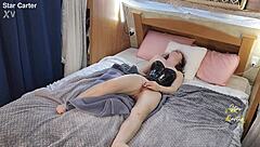 Solo session leads to double orgasm and wet surprise