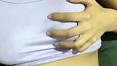 Cute Colombian Alexia Fingers Her Pussy in Public