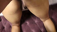 Beautiful woman with big natural tits has a one night stand at a hotel