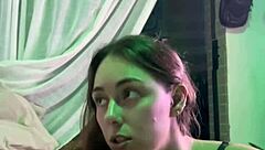 Amateur video of big tits homemade brunette getting oily milk and anal sex