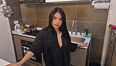 I cheer up my husband with deepthroat blowjob
