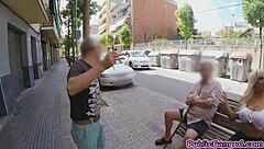 Blondie paraded her big booty down the street!