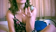 British amateur has a pussy workout with yoni eggs