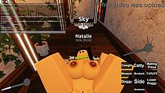 Porn in Roblox game with hot scenes of deepthroat and anal sex
