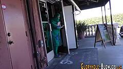 Islamic Babe Takes Monster Cock At Gloryhole.