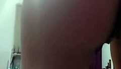 Amateur shows natural tits with each swallow