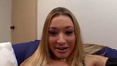 Kayla Marie Gagging Cock and Licking Balls