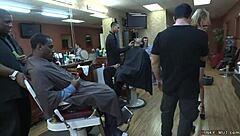 Blonde Anal Fucked At A Barbershop