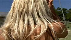 Lesbo strap on sex with blonde girls