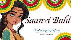 i love this cute asian indian girl making tea in beautiful costumes