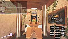 Porn in Roblox game with hot scenes of deepthroat and anal sex