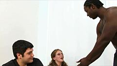 White bride gets her married pussy pounded by black stud