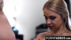 Sarah Vandellas' Reverse Cowgirl Teases Her Stepson's Hard Cock