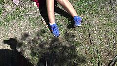 Horny Milf Pisses Hairy Beaver on Public Beach