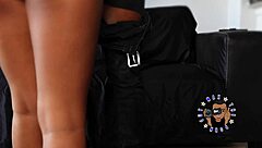 Shy Hazel Performs Sloppy Deepthroat on Big Black Cock